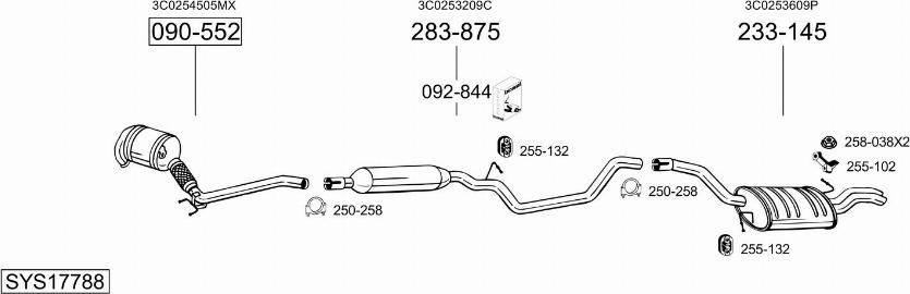 Bosal SYS17788 - Exhaust System car-mod.net
