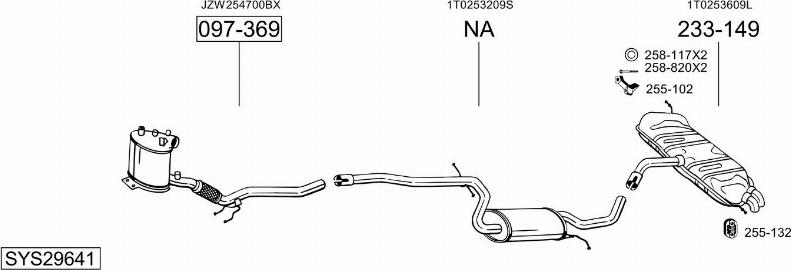 Bosal SYS29641 - Exhaust System car-mod.net