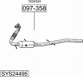 Bosal SYS24495 - Exhaust System car-mod.net