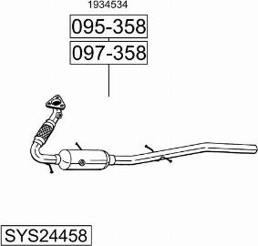 Bosal SYS24458 - Exhaust System car-mod.net