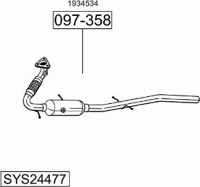 Bosal SYS24477 - Exhaust System car-mod.net