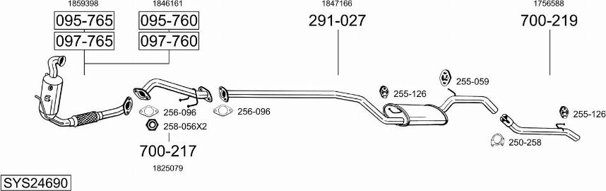 Bosal SYS24690 - Exhaust System car-mod.net