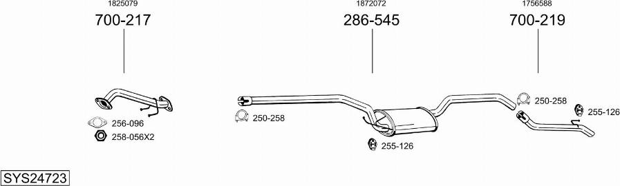 Bosal SYS24723 - Exhaust System car-mod.net