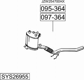 Bosal SYS26955 - Exhaust System car-mod.net