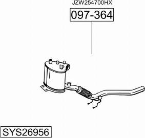 Bosal SYS26956 - Exhaust System car-mod.net