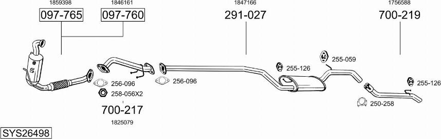 Bosal SYS26498 - Exhaust System car-mod.net