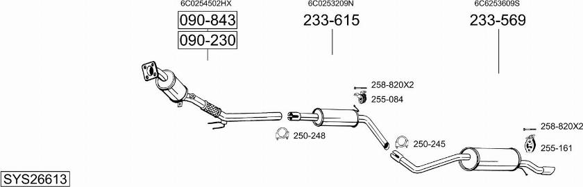 Bosal SYS26613 - Exhaust System car-mod.net