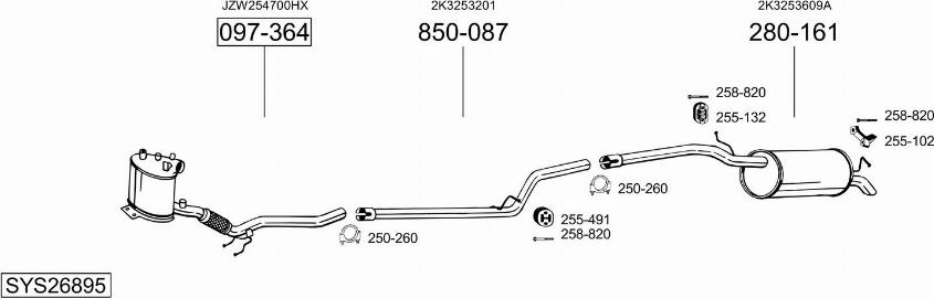 Bosal SYS26895 - Exhaust System car-mod.net