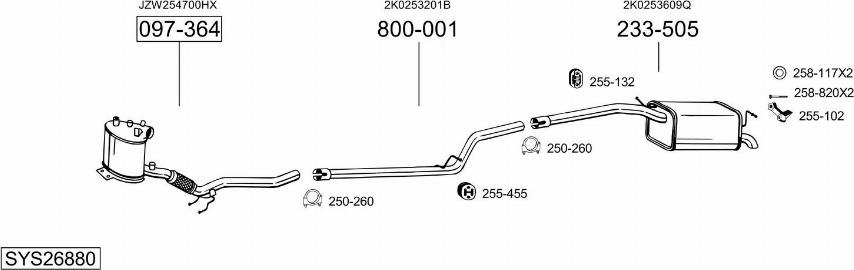 Bosal SYS26880 - Exhaust System car-mod.net