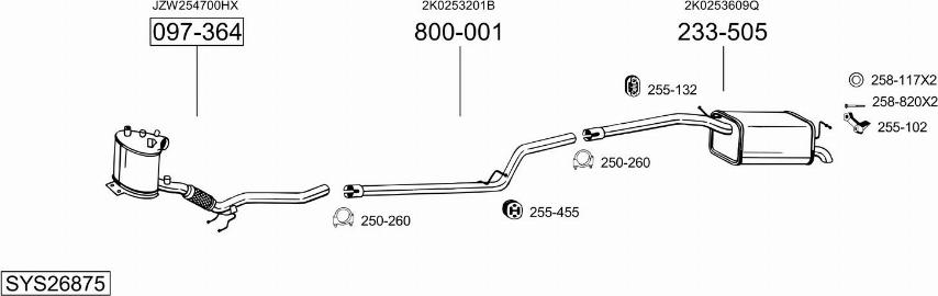 Bosal SYS26875 - Exhaust System car-mod.net