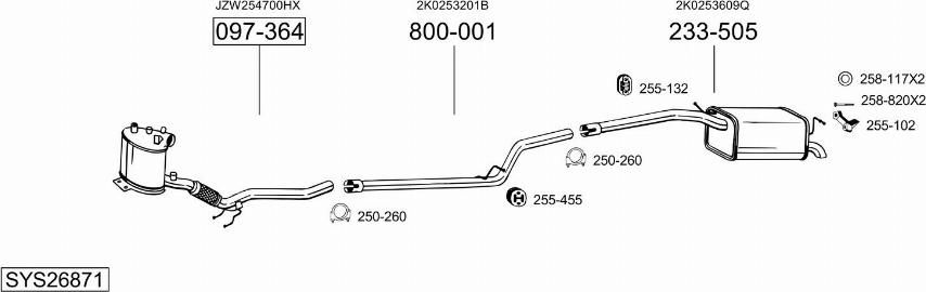 Bosal SYS26871 - Exhaust System car-mod.net