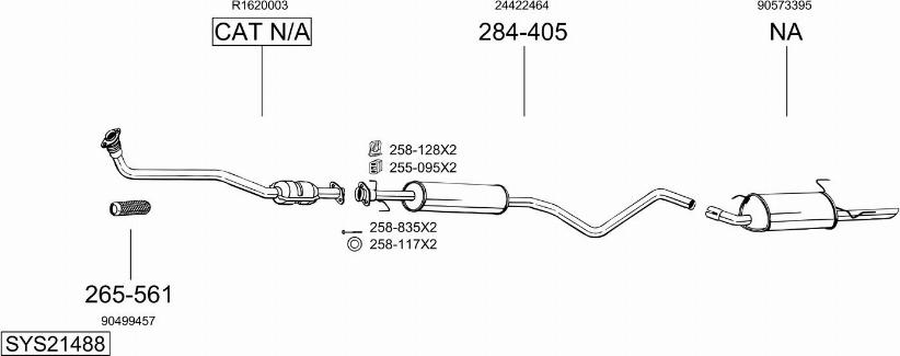 Bosal SYS21488 - Exhaust System car-mod.net