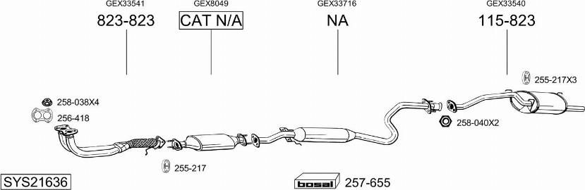 Bosal SYS21636 - Exhaust System car-mod.net