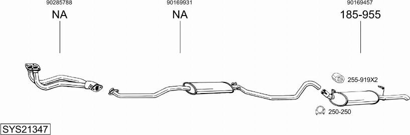 Bosal SYS21347 - Exhaust System car-mod.net