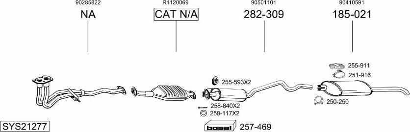 Bosal SYS21277 - Exhaust System car-mod.net