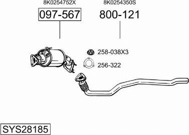 Bosal SYS28185 - Exhaust System car-mod.net