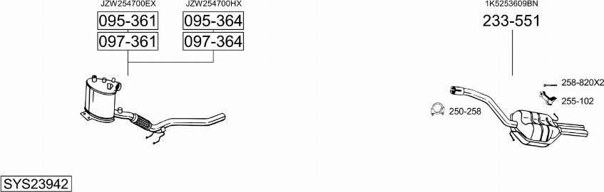 Bosal SYS23942 - Exhaust System car-mod.net