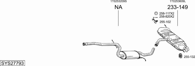Bosal SYS27793 - Exhaust System car-mod.net