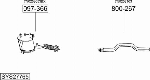 Bosal SYS27765 - Exhaust System car-mod.net