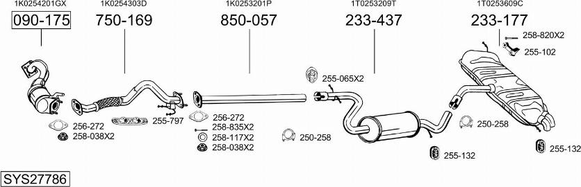 Bosal SYS27786 - Exhaust System car-mod.net