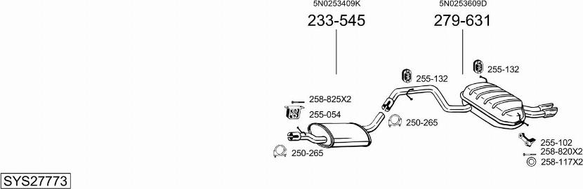 Bosal SYS27773 - Exhaust System car-mod.net