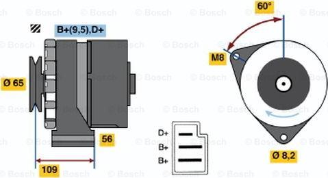 BOSCH 9 120 080 176 - Alternator car-mod.net