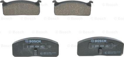 BOSCH 0 986 494 457 - Brake Pad Set, disc brake car-mod.net