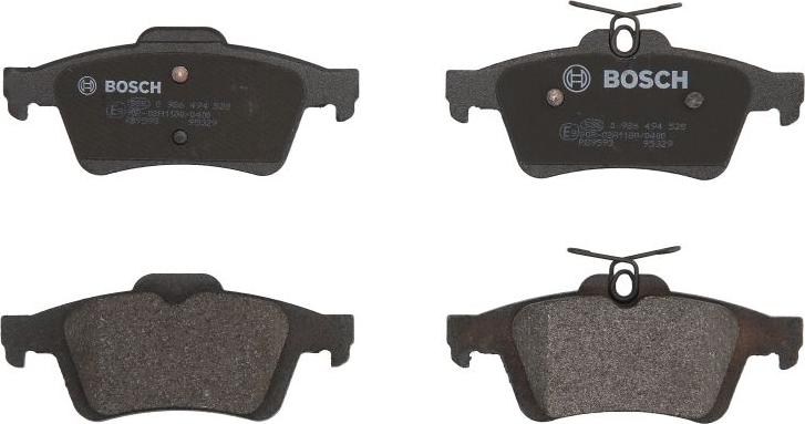 BOSCH 0 986 494 528 - Brake Pad Set, disc brake car-mod.net