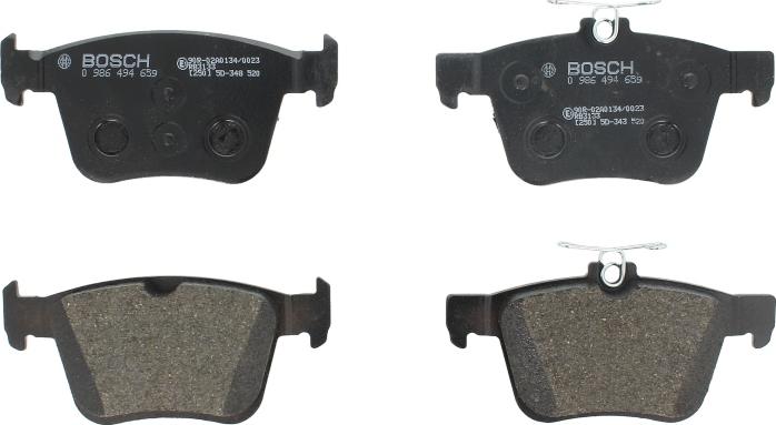 BOSCH 0 986 494 659 - Brake Pad Set, disc brake car-mod.net