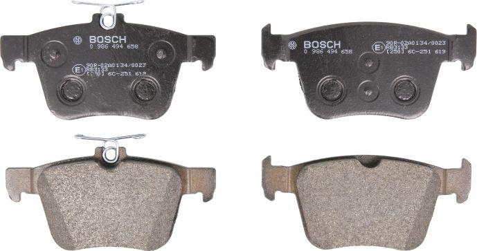 BOSCH 0 986 494 658 - Brake Pad Set, disc brake car-mod.net