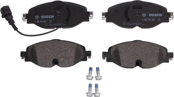 BOSCH 0 986 494 660 - Brake Pad Set, disc brake car-mod.net