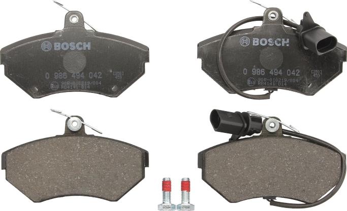 BOSCH 0 986 494 042 - Brake Pad Set, disc brake car-mod.net