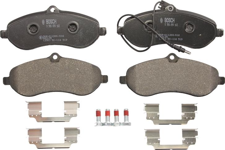 BOSCH 0 986 494 163 - Brake Pad Set, disc brake car-mod.net