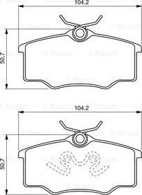 BOSCH 0 986 494 389 - Brake Pad Set, disc brake car-mod.net