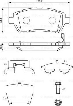 BOSCH 0 986 494 320 - Brake Pad Set, disc brake car-mod.net
