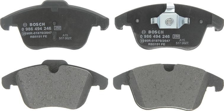 4U 22410LR - Brake Pad Set, disc brake car-mod.net