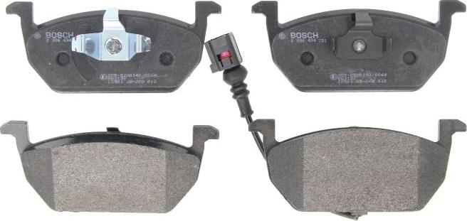 BOSCH 0 986 494 721 - Brake Pad Set, disc brake car-mod.net