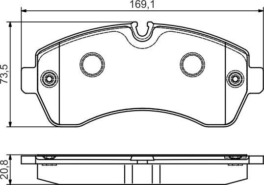 BOSCH 0 986 495 107 - Brake Pad Set, disc brake car-mod.net