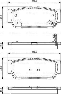 BOSCH 0 986 495 315 - Brake Pad Set, disc brake car-mod.net