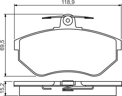 BOSCH 0 986 495 246 - Brake Pad Set, disc brake car-mod.net