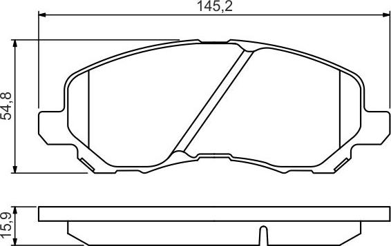 BOSCH 0 986 495 253 - Brake Pad Set, disc brake car-mod.net
