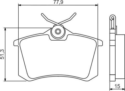 BOSCH 0 986 495 226 - Brake Pad Set, disc brake car-mod.net