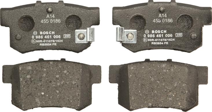 BOSCH 0 986 461 006 - Brake Pad Set, disc brake car-mod.net