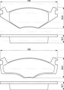 BOSCH 0 986 468 870 - Brake Pad Set, disc brake car-mod.net