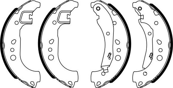 BOSCH 0 986 487 959 - Drum Brake Shoe Set car-mod.net
