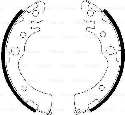 BOSCH 0 986 487 460 - Drum Brake Shoe Set car-mod.net