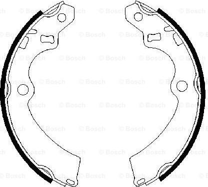 BOSCH 0 986 487 427 - Drum Brake Shoe Set car-mod.net
