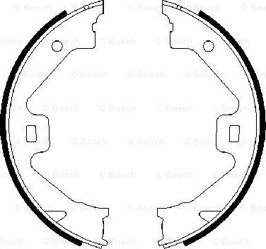 BOSCH 0 986 487 650 - Brake Shoe Set, parking brake car-mod.net