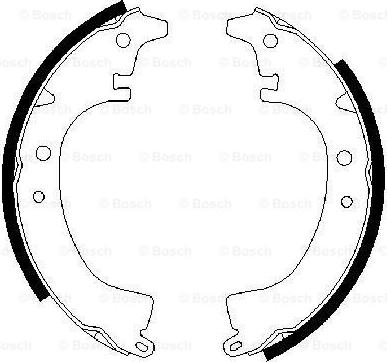 BOSCH 0 986 487 294 - Drum Brake Shoe Set car-mod.net