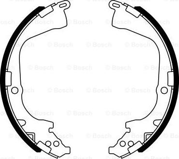 BOSCH 0 986 487 781 - Drum Brake Shoe Set car-mod.net